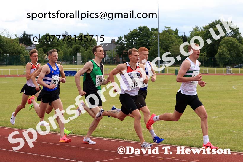 Senior Mens 800 metres, 2024 Northern Senior and Under-20s Track and Field Champs, Middlesbrough.  Photo: David T. Hewitson/Sports for All Pics